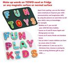 Wooden Magnetic Letters And Numbers - Fridge Magnets For Kids- Alphabet Lette