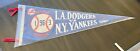 1963 World Series Los Angeles Dodgers Vs New York Yankees Vintage Pennant 30 