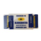 Vintage Blockbuster Universal Membership Card Unpunched W  Letter Set