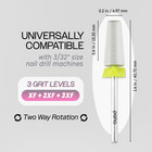 Usa  1 Pana 5 In 1 Nail Carbide Bit - Silver - Extra Fine Grit 3 32 