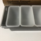 Vtg Rubbermaid 2890 Black Condiment Dispenser W 6 One-pint Inserts