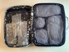 Nwt  Vera Bradley Perennials Gray Deluxe Travel Organizer