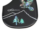 Abalone Eagle Design Self-adhesive Acoustic Guitar Pickguard Black For Martin