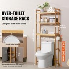 Uimoso Over The Toilet Storage 3-tier Shelf Organizer Storage Rack For Bathroom