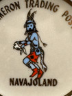 Vtg Navajoland Kachina Plate Historic Cameron Trading Post C 1950s Advertisement