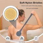 Back Scrubber For Shower 20 5  Bath Brush Long Handle For Shower For Deep Cle   