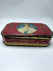 Vintage Queen Elizabeth Ii Coronation Souvenir Tin   red  - 1953