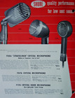Vintage Rarer 1940 s Shure 9846b   707a Crystal Bullet Microphone W Accessories