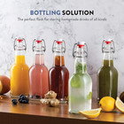Swing Top Glass Bottles With Airtight Lids  Flip Top  For Carbonated Drinks