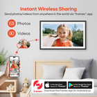 Digital Picture Frame Frameo 15 6  Wifi Electronic Photo Frames Large With 64gb