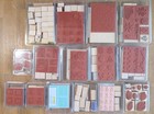 Stampin  Up  Lot Of 120 Rubber Stamps Retired Vintage Stamps New Unused 15 Sets