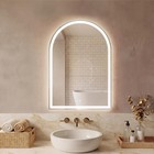 Bathroom Led Light Wall Vanity Mirror With Anti-fog Dimmable Rectangle Mirrors