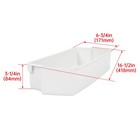 Replace For Wp2187172 White Shelf Bin For Kenmore Whirlpool Refrigerator 3-pack