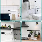Kitchen Paper Towel Holder Adhesive Tissue Hanger Toilet Roll Paper Dispenser