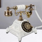 Rotary Vintage Style Antique Telephone Corded Retro Dial Phone Home Office Desk