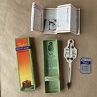 Vintage Taylor Meat Thermometer Original Box Papers Nos Farmhouse Decor Rustic 
