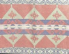 Vtg 30s 40s Beacon Style Southwest Cotton Camp Blanket Aztec Patina 64 X 68