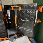  6  Amazon Courier Large Delivery Storage Bags 28x24x20 Black Lot Of 6 Totes