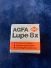 Agfa Lupe 8x Magnifier With Box - Made In Germany - Professional Design   Lightw