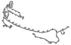 Genuine Gm Front Object Alarm Sensor Wiring Harness 84813509