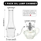 1 25 X 4 5inch Clear Glass Lamp Chimney For Vintage And Antique Style Fixture   