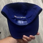 Champion Blue Solid Adjustable Baseball Cap Hat Unisex Adults One Size