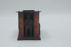 Antique J e Stevens Cast Iron Bank Cabin Mechanical Bank