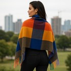 Classic Plaid Scarf Warm Large Oversized Scarves Shawl Wrap Gift For Women