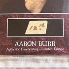 Aaron Burr Word From Autograph Signed Beckett Bas  Dueled Alexander Hamilton