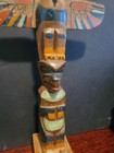 Tommy Moses Vtg Totem Pole Wood Carving Haida Tlingit Pnw Antique Bc Canada Art