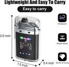 Dual Arc Plasma Lighter Windproof Flameless Electric Lighter Rechargeable For   