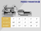 Hfs r  4  Precision Grinding Screwless Mini Insert Vise Toolmaker Steel  0002 