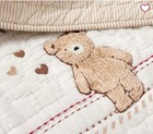 Pottery Barn Kids baby Teddy Bear Toddler Quilt W appliqu  s - Soft   Lovable  