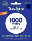 Tracfone 1000 Text Add On -- Direct Load 