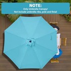 9ft 8rib Patio Umbrella Canopy Replacement Top Cover Market Table Sun Shade Outd