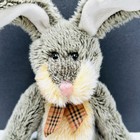 Vtg Hamilton Bunny Rabbit Jointed Russ Berrie Stuffed Plush 21  Tip Of Ears