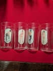 Vintage Mid-century  peek-a-boo  Or  keyhole  Pin-up Novelty Drinking Glasses 
