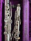 C  G  Conn Double Walled Bb Silver Metal Clarinet Elkhart Vintage Rare