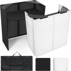 Portable Dj Facade Table Station  44 x41 x21  Dj Event Booth Facade With Blac   