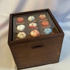 Japanese Antique Hibachi Table Wooden Zen Decor Showa Retro Interior Rare