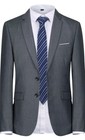 Cloudstyle 2-piece Suit Slim Fit 2 Button Men s Large Jacket Blazer   Pants Set 