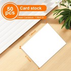 White Thick Cardstock 5x7 Inch 50 Sheets 250gsm Blank Paper Invitations Diy