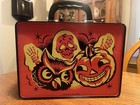 New Vintage Retro Looking Graveyard Ghouls Halloween Tin Lunchbox     Retro Design