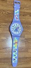 Rare 90   s Winnie Pooh Eeyore Purple Wristwatch Wall Clock Disney Works Vintage