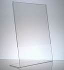 Dazzling Displays 25 Acrylic 8-1 2  X 11  Slanted Sign Holders