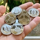 Zero F cks Coin   Middle Finger  scratch   Dent  Blemished Coin  10-pack  New