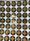2 Mid-century Modern Smoked Glass And White Square Gold 7  Plates Unique Design