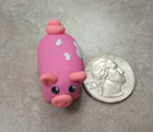 Miniature Pink Pig Figurine Handmade
