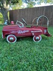 1950   s Murray    sad Face    Vintage Pedal Fire Truck