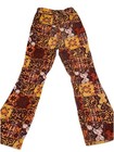 Vintage 70s-80s Funky Pattern Corduroy Flare Pants Size 25x26 Youth kids 12  